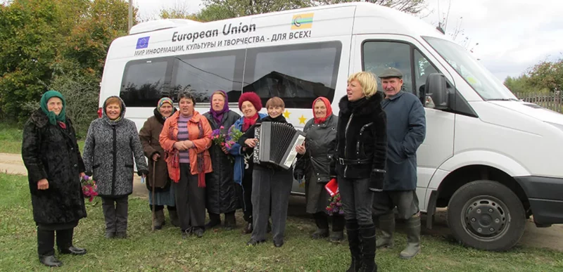 Перасоўны сельскі клуб у Рагачоўскім раёне. Фота: euprojects.by