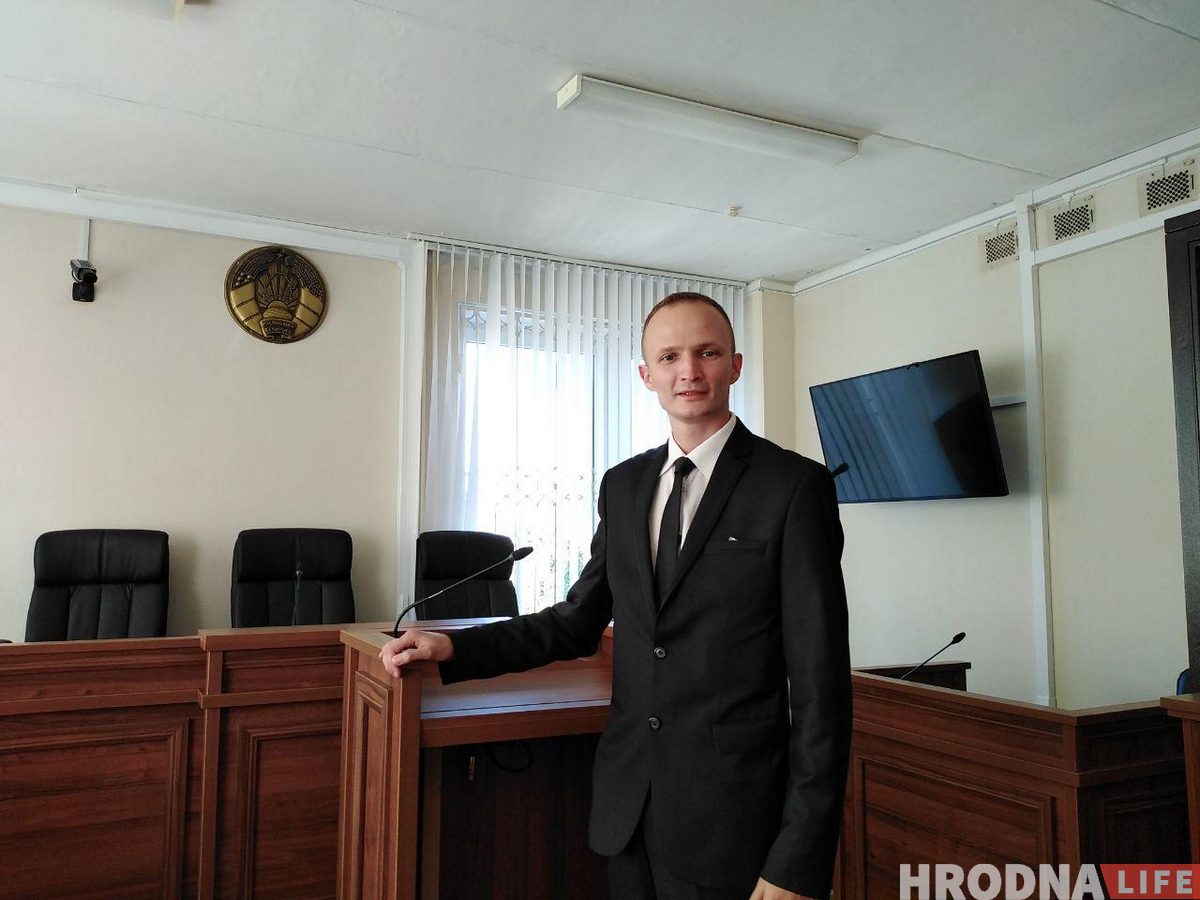Евгений Дудкин в Гродненском областном суде. Сентябрь 2020. Фото: Hrodna.life
