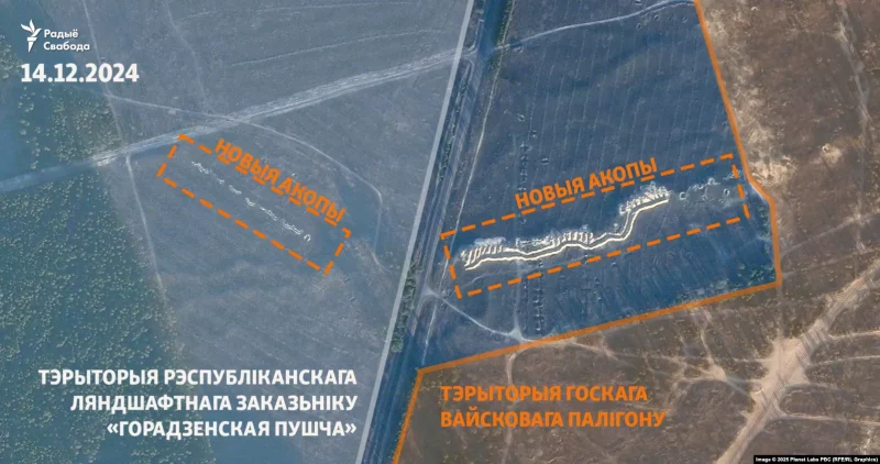 Возле "Привалки" появилась "линия Хренина": окопы для техники и пехоты вырыли у самой литовской границы