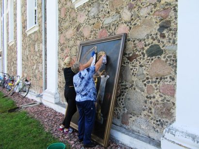 Как восстанавливают костел Святых Апостолов Петра и Павла в Гоже после пожара Как восстанавливают костел Святых Апостолов Петра и Павла в Гоже после пожара
