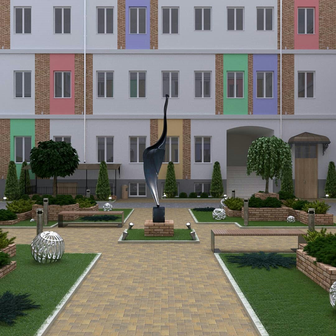 Смотрите как преображается дворик бывшей перчаточной фабрики Смотрите как преображается дворик бывшей перчаточной фабрики