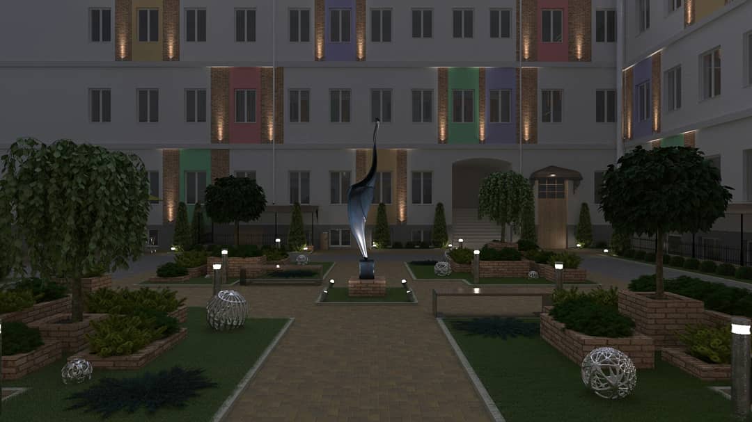 Смотрите как преображается дворик бывшей перчаточной фабрики Смотрите как преображается дворик бывшей перчаточной фабрики