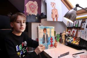 "Хочу быть иллюстратором". 9-летний гродненец удивляет всех своими стильными рисунками "Хочу быть иллюстратором". 9-летний гродненец удивляет всех своими стильными рисунками