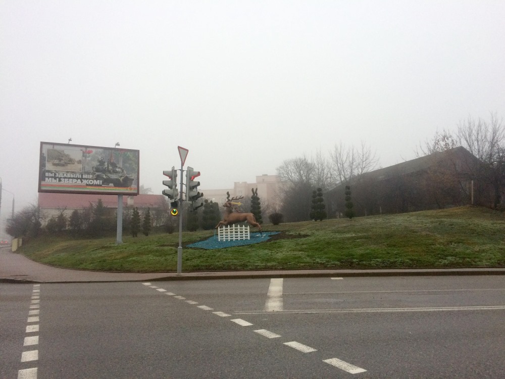 Месца, дзе раней стаяў "Гарачы хлеб". Фота аўтара