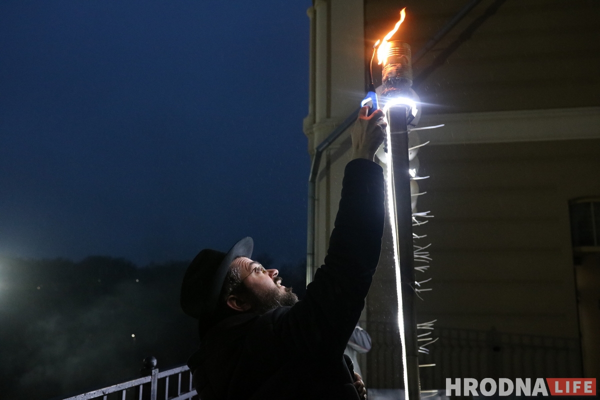 Гродненские евреи начали отмечать Хануку (ФОТО) Раввин Ицхак Кофман Ханука Синагога