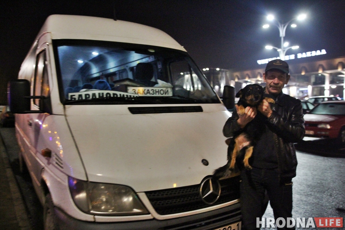 Здымае стрэс і грэе сядзенне: як сабака Мульцік возіць людзей з Гродна ў Баранавічы