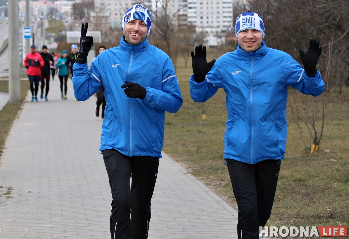 «Мы начинаем разбегивать Гродно». 23 февраля гродненцы пробежались вокруг города «Мы начинаем разбегивать Гродно». 23 февраля гродненцы пробежались вокруг города
