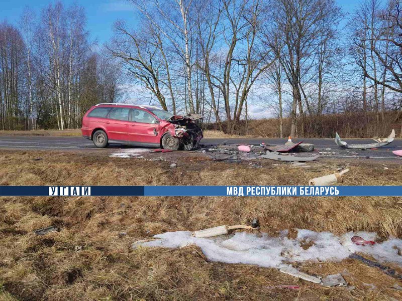 В Островецком районе в ДТП погибла девушка: два авто столкнулись "в лоб"