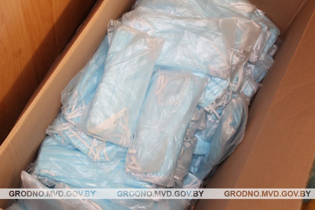 Гродненец скупил маски и дезинфекторы и продавал их с наценкой Фота: grodno.mvd.gov.by