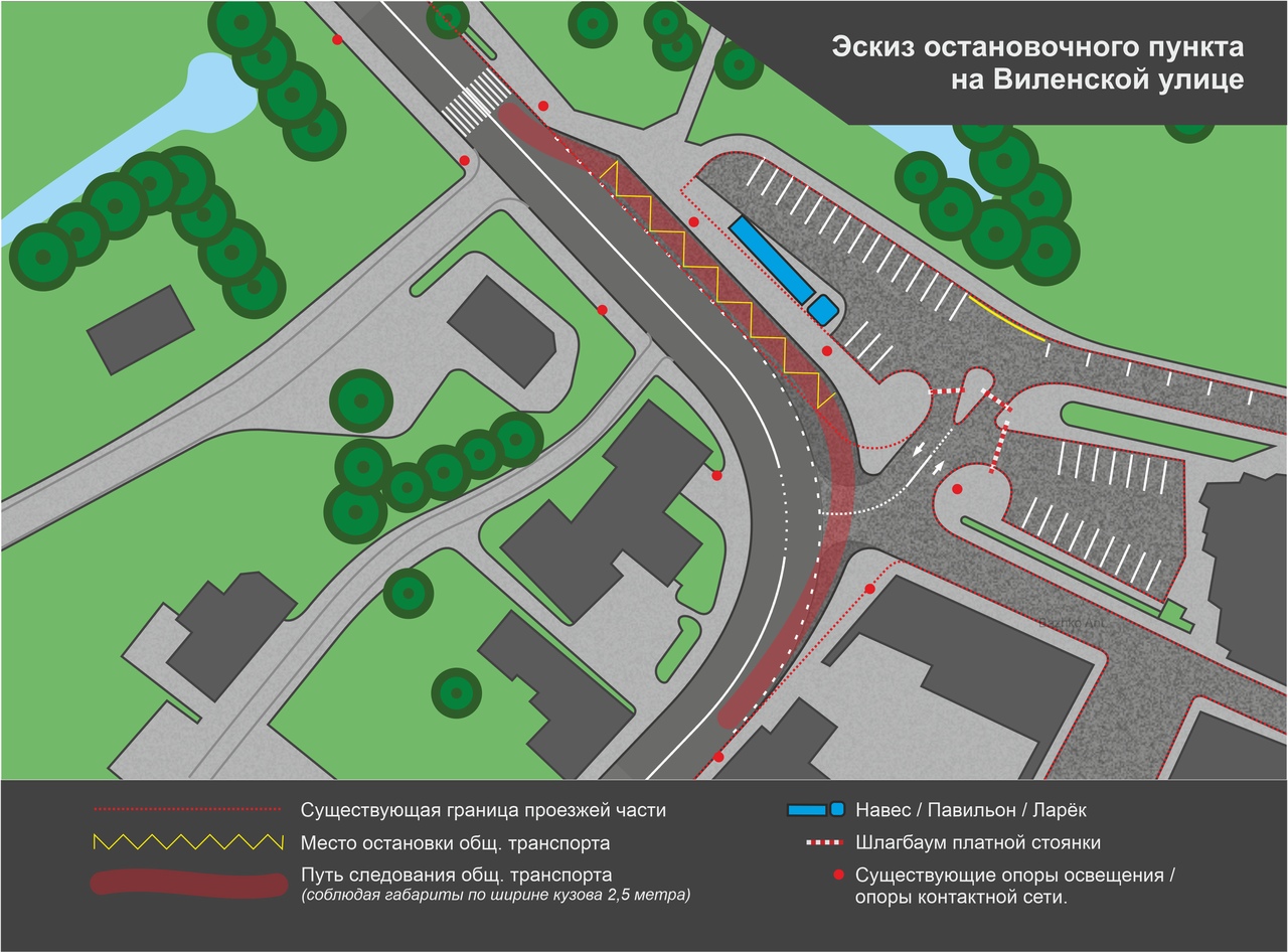 Гродненец предлагает сделать на Виленской новую остановку. Смотрите, где