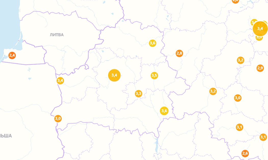 Фота: yandex.by/maps