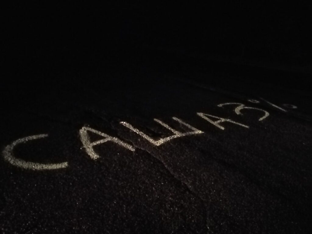 "97%". На дорогах и мосту в Гродно появились протестные надписи к президентским выборам