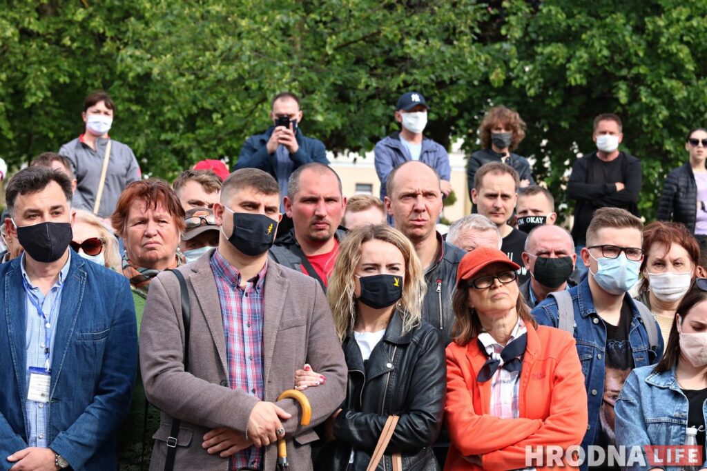 "Прэзідэнт - не бог і не цар". Што Валерый Цапкала гаварыў на пікеце ў Гродне
