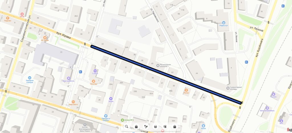 Уменьшится пропускная способность: часть улицы Кирова в Гродно перекрывают на две недели