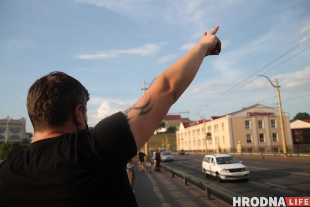 В Гродно прошла акция солидарности с задержанными