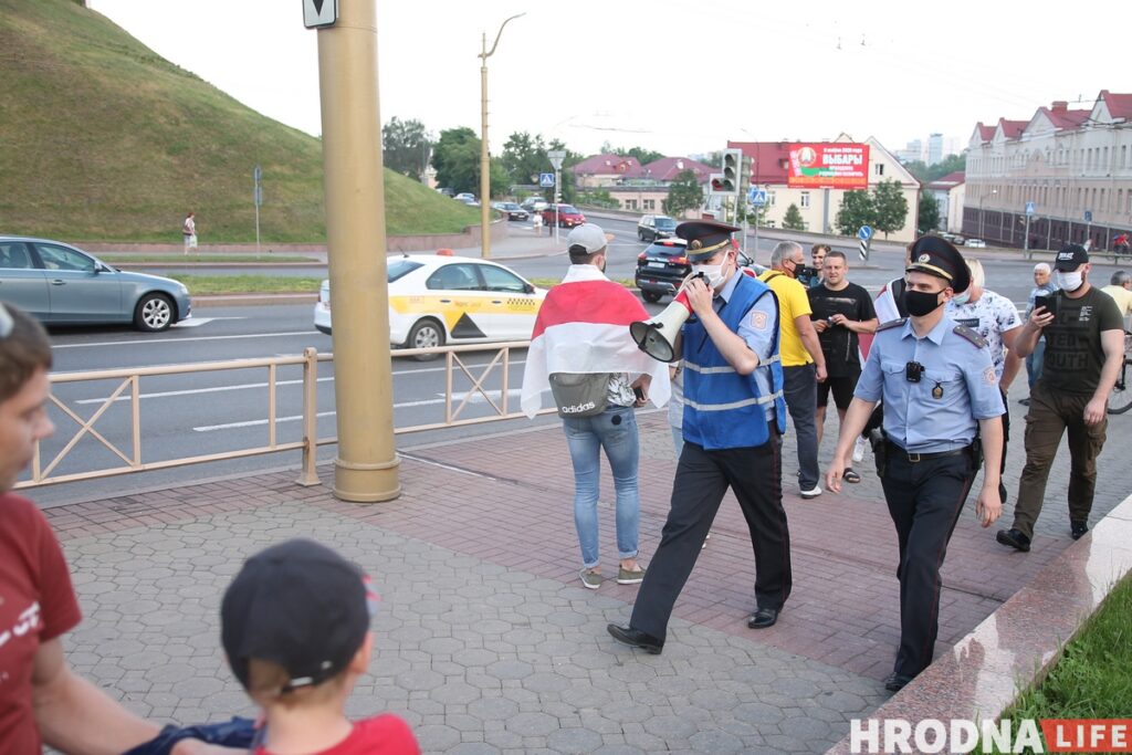 В Гродно прошла акция солидарности с задержанными