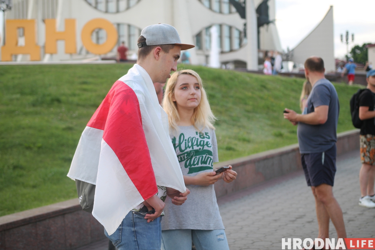 В Гродно прошла акция солидарности с задержанными