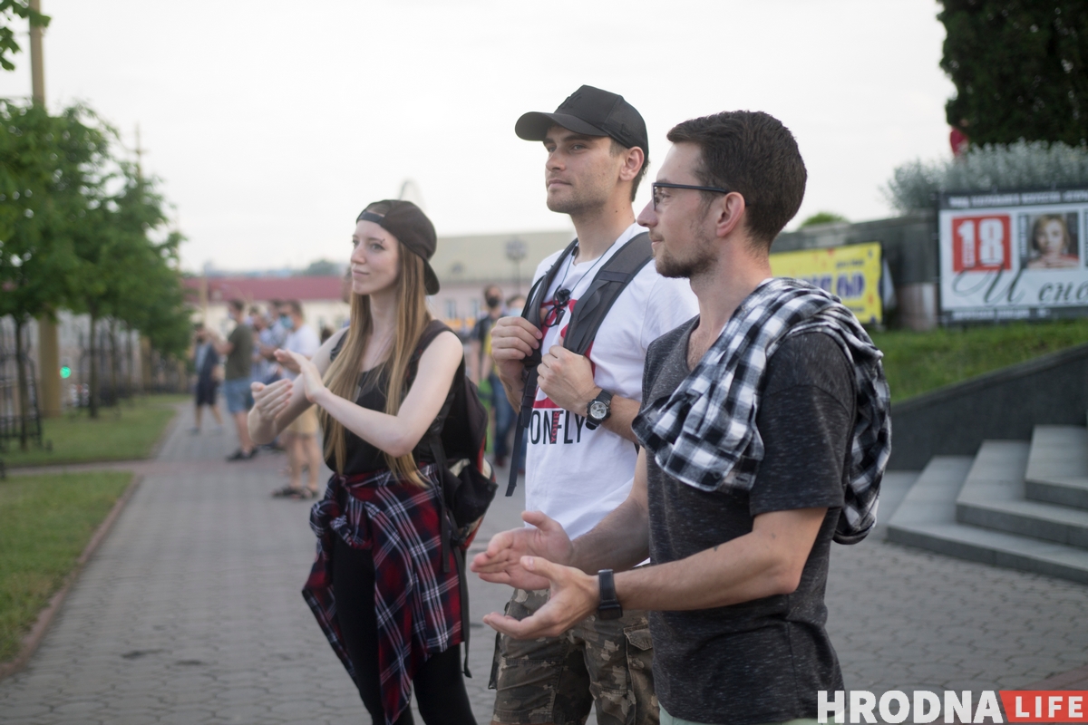 В Гродно прошла акция солидарности с задержанными
