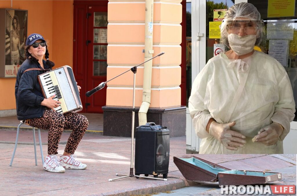 «Дворник для творческого человека - работа хорошая». Уличный музыкант Александр Зимин, - о работе в больнице Гродно из-за пандемии