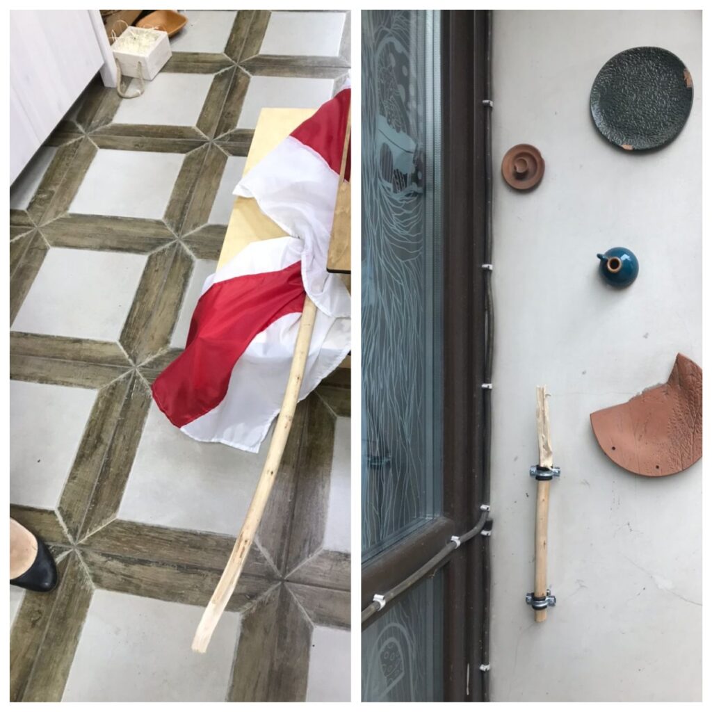 Неизвестные сорвали флаг с магазина "Цудоўня" и пытались избить владельца, называя его "фашистом"