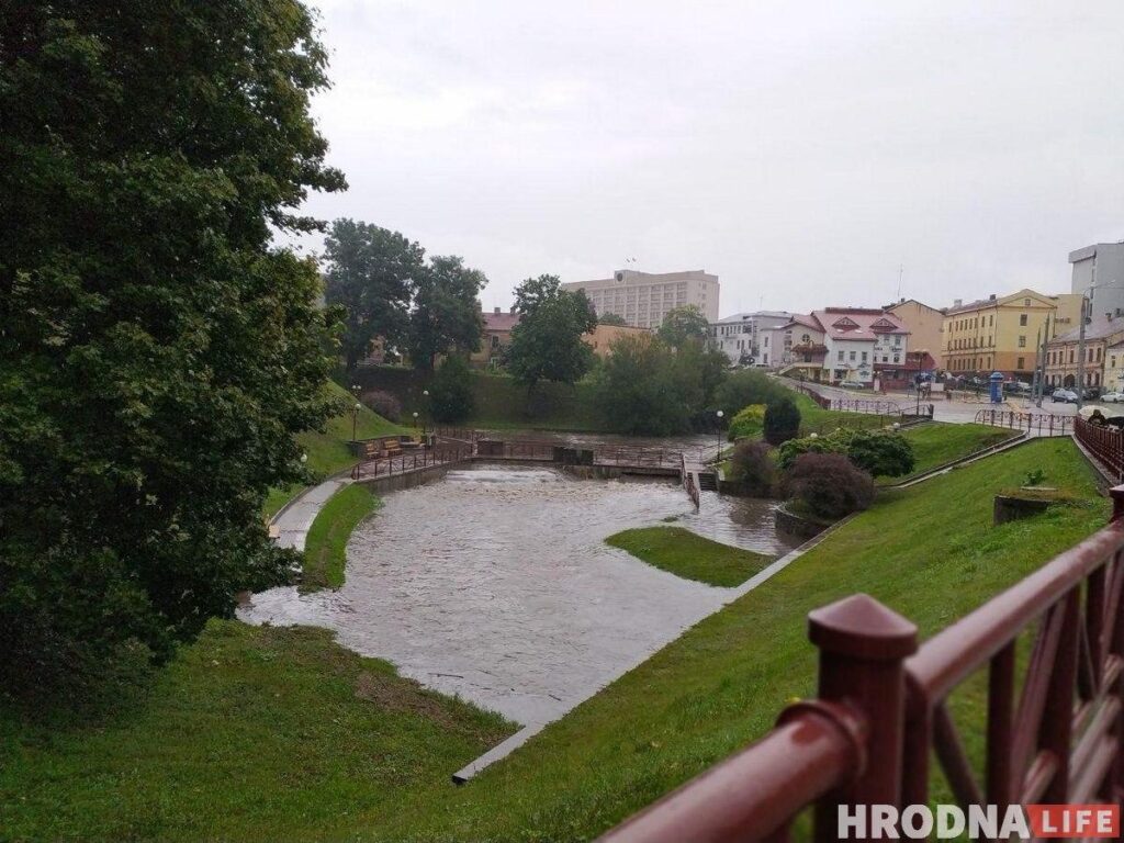 Гродна затапіла. Як выглядаў горад 30 жніўня