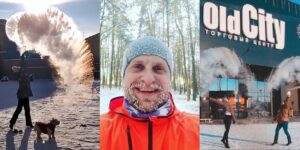 "Отмороженные лица" и "дубак челлендж". Чем занимались гродненцы в сильный мороз?
