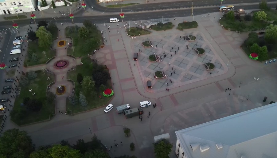 Вспомните, как все начиналось: 9 августа в Гродно на видео с дрона Вспомните, как все начиналось: 9 августа в Гродно на видео с дрона