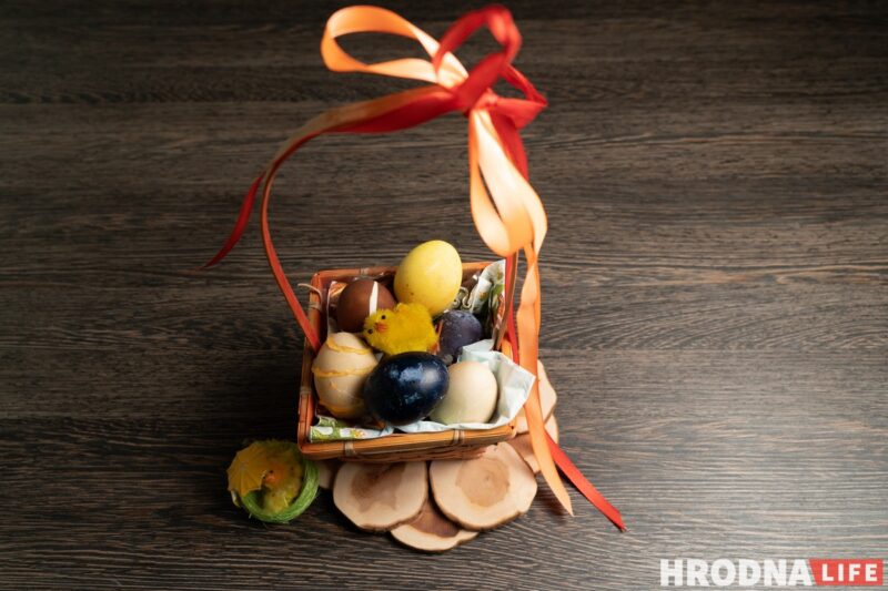 Як фарбаваць яйц на Вялікдзень, Велікодны кошык