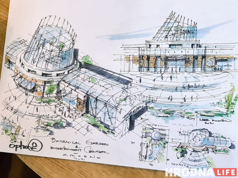 Оранжерея, динозавры и амфитеатр. Что появится возле дворца Четвертинских в Гродно