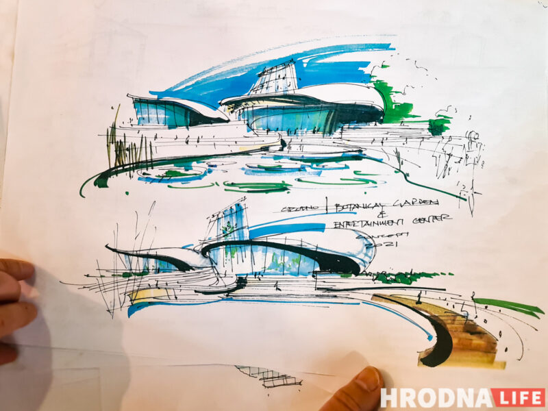 Оранжерея, динозавры и амфитеатр. Что появится возле дворца Четвертинских в Гродно