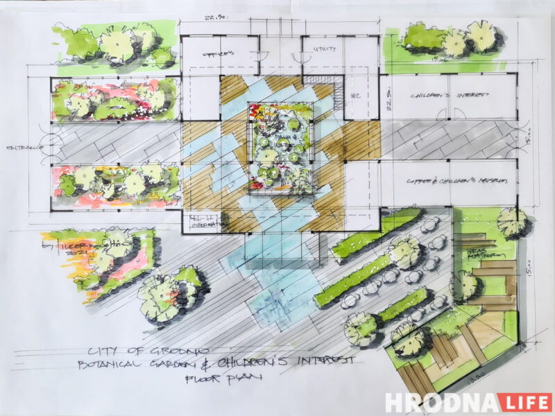 Оранжерея, динозавры и амфитеатр. Что появится возле дворца Четвертинских в Гродно