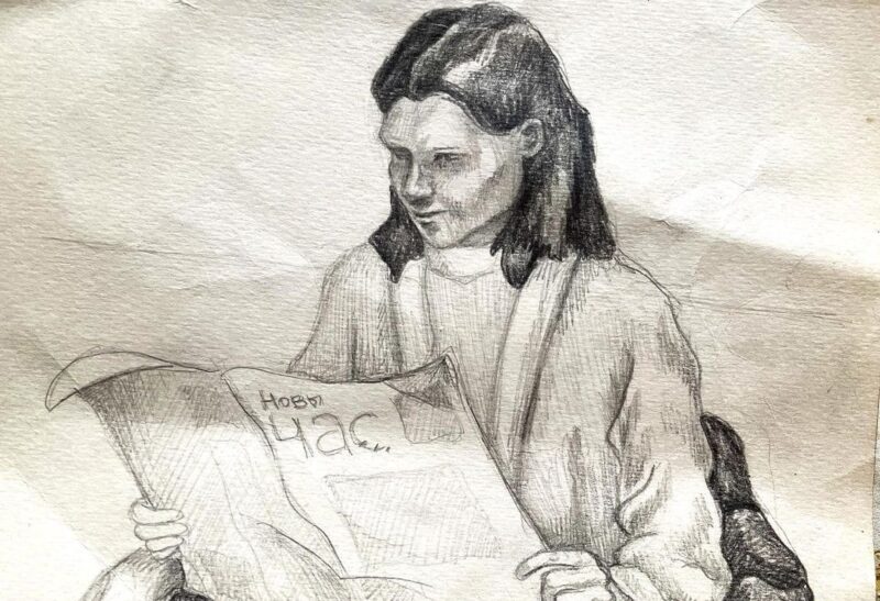 "Останусь ли я человеком после зоны...". О чем пишет политзаключенная из Гродно Рисунок из СИЗО политзаключенной Каси Будько