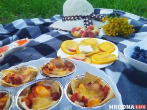 В выходные - на пикник: готовим корзинки из лаваша, слоёные кабачки и лимонад