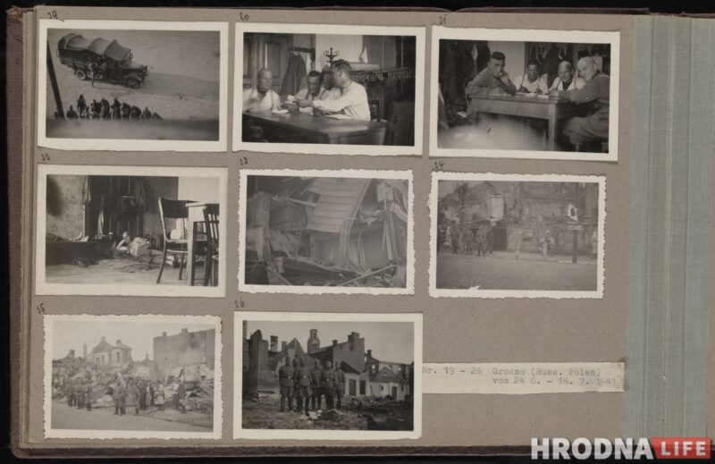 Разрушенный город и очереди евреев: смотрите уникальные снимки Гродно, которые сделал немецкий полицейский 80 лет назад