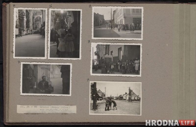 Разрушенный город и очереди евреев: смотрите уникальные снимки Гродно, которые сделал немецкий полицейский 80 лет назад