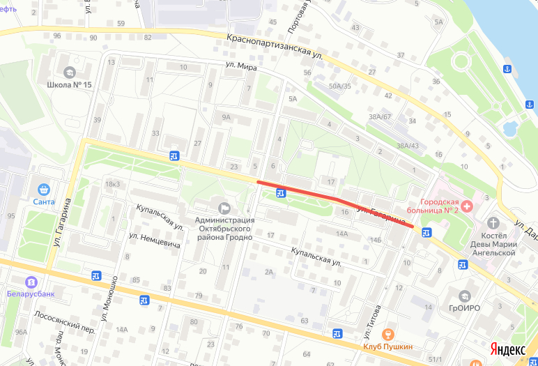 Улицу Гагарина закроют на два дня