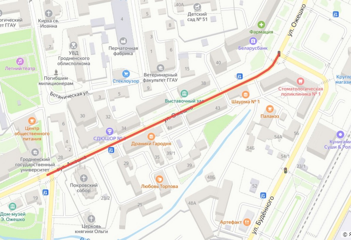 Зноў змена маршрутаў. На два месяцы закрыюць Ажэшкі