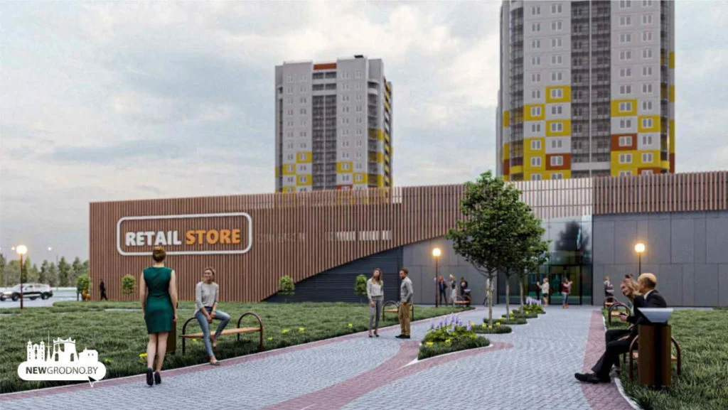 На Альшанцы і ў Грандзічах пабудуюць новыя гандлёвыя цэнтры. Глядзіце, якімі яны будуць