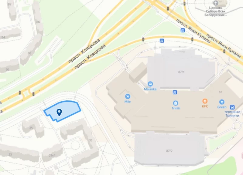 На Кляцкова за Triniti пабудуюць яшчэ адзін гандлёвы цэнтр. Якім ён будзе (і чаму там)?