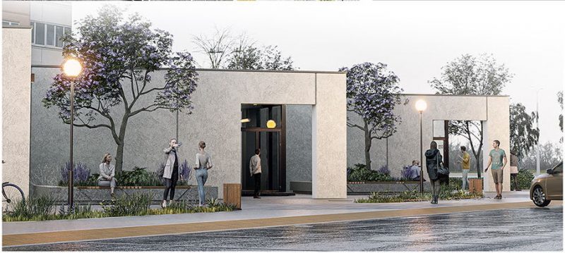 На Ольшанке построят стильный торговый центр: с пилатесом, аптекой и салоном красоты. В проекте есть и озеленение