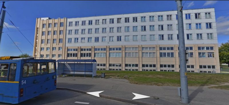 В Гродно гаражи реконструируют под хранилище для опасных отходов Ул. Курчатова, 1а. Скриншот Яндекс.Карты