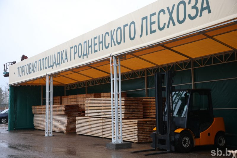 Шоурум и турагентство в одном. Что можно купить на площадке гродненского лесхоза на Южном рынке