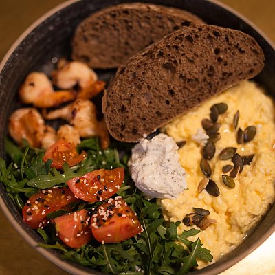 Сняданкі ў кафэ Джэзва на Савецкай у Гродне