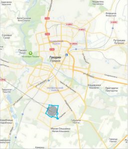 Три школы, поликлиника и кинотеатр. В Гродно появится новый микрорайон на 22 тысячи человек (обновлено) размещение микрорайона Южный-1
