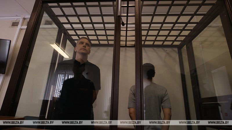 Можейко и Юргилевич вынесли приговор за "содействие экстремистской деятельности" Павел Можейко и Юлия Юргилевич в Гродненском областном суде