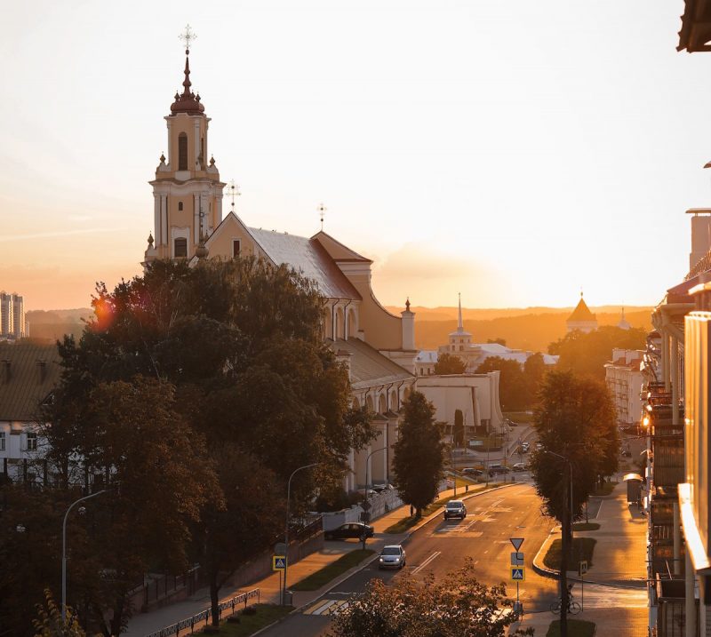 Гродно - вид на исторический центр города