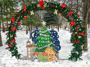 В Гродно открыли аллею из полусотни "дизайнерских" елок: фото конкурс дизайнерских елок