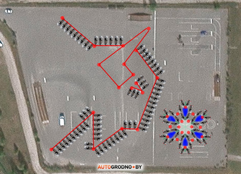 Посмотрите, какие новогодние фигуры выстраивают гродненцы из автомобилей: зубр, василек, снежинка (фото и видео разных лет)