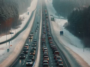 Очередь автомобилей