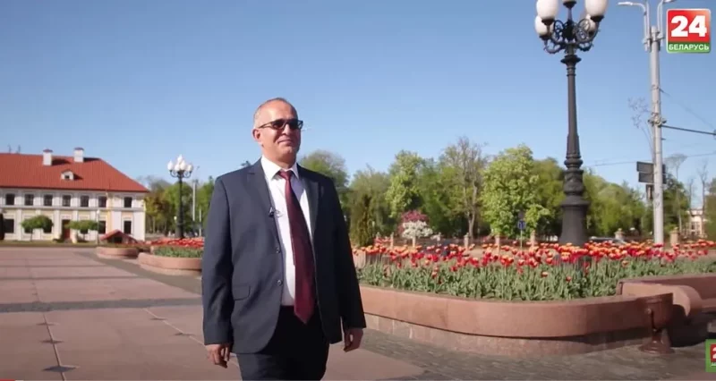 В Гродно за взятку судят директора “АзотРемСтрой”. Он приехал из Баку и хвалил государство Ильгар Джалилов. Скриншот с "Беларусь 24"